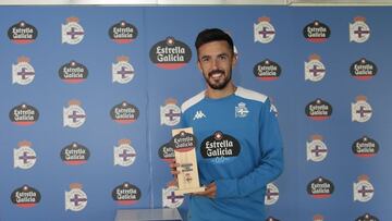 Deportivo de La Coru&ntilde;a. Premio estrella Galicia a Quiles, mejor jugador