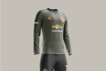 La supuesta segunda camiseta del Manchester United para la temporada 2020-2021.