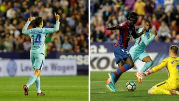 Locura total de partido: vean los hat-tricks de Boateng y Coutinho