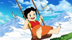 Los físicos se aburren y deciden calcular hasta dónde llegaría Heidi si saltara de su columpio