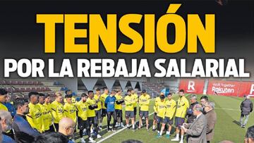 Portada del Sport del 27 de marzo de 2020, con la rebaja salarial en el Barça como protagonista.