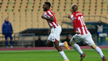 Inaki Williams celebrando su golazo en La Cartuja.