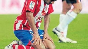 <b>SIN GOL. </b>Luccin fue de lo mejor del Atlético ante el Valencia ayer en el Calderón. Pero, como sus compañeros, no tuvo suerte de cara al gol.