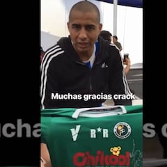El saludo de David Trezeguet al Rodelindo Román de Vidal