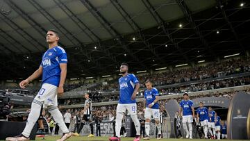 Millonarios en el partido ante Atlético Mineiro