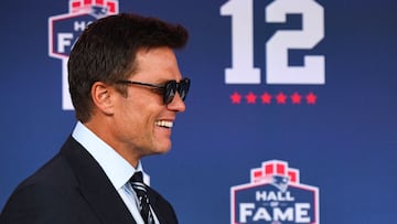 FOXBOROUGH, MASSACHUSETTS - JUNE 12: Tom Brady arrives prior to his 2024 Hall of Fame Induction Ceremony at Gillette Stadium on June 12, 2024 in Foxborough, Massachusetts. China Wong/Getty Images/AFP (Photo by China Wong / GETTY IMAGES NORTH AMERICA / Getty Images via AFP)