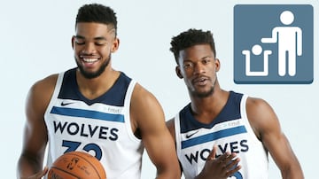 A la basura. 
Los Wolves no tenían espacio salarial para firmar a agentes libres y aunque Crawford se fue, no ayuda. Okogie es un jugador defensivo que tirar de tres y puede ayudar al equipo, pero los Wolves no se han movido bien en el mercado. La mejora 