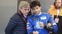 Carlos Sainz, padre e hijo. 