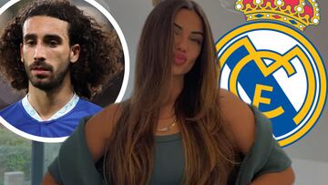 La respuesta madridista de la novia de Cucurella en el show de Juan D¨¢vila que ya es viral