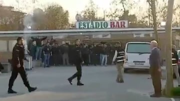 Dura batalla campal entre hinchas en la liga de Portugal