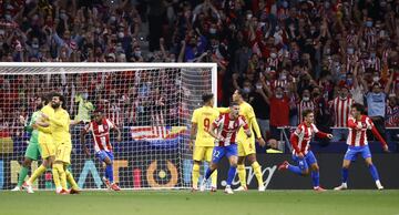 1-2. Antoine Griezmann marca el primer gol.