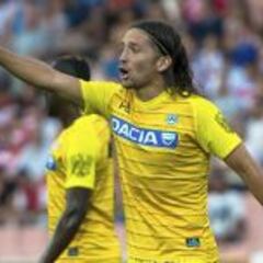 Manuel Iturra fue titular en nueva derrota del Udinese