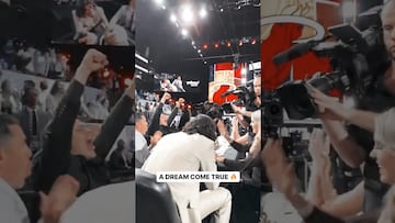 Así reaccionó Jaime Jáquez Jr. Y su familia cuando el Miami Heat lo eligió en el draft