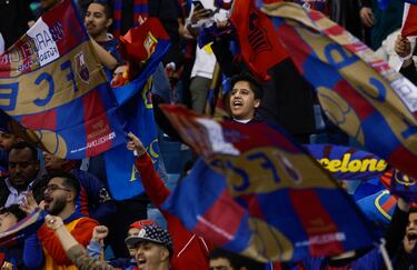 Ambiente blaugrana en Riad.