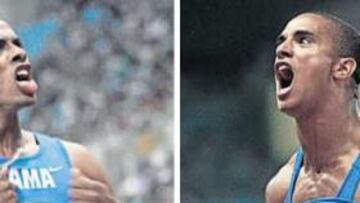 <b>FINAL ESPECTACULAR. </b>Saladino superó a Andrew Howe con un increible último salto de 8,57 metros que supone récord centroamericano.