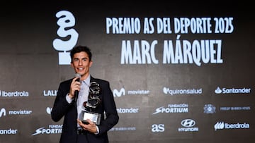 01/12/25
GALAAS 2025 GALA AS
PREMIOAS PREMIOS AS DEL DEPORTE
ENTREGA PREMIOS
MARC MARQUEZ