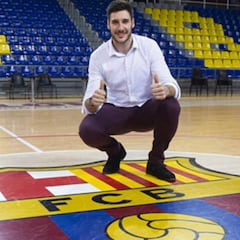 Último partido del pivote Abel Serdio en el Palau de visitante