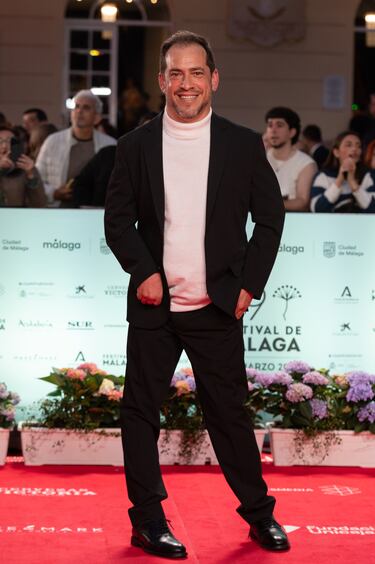 El Langui durante el photocall de clausura del 29 Festival de Málaga en el Teatro Cervantes. 
