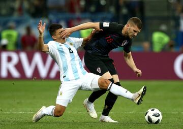 Ante Rebic and Marcos Acuña.