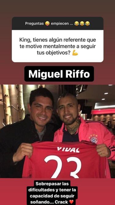 "Sobrepasó las dificultades": Vidal apuntó a un ex Colo Colo como su mayor referente