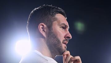 Andre-^Pierre Gignac of Tigres  during the Quarter-Final second leg match between Tigres UANL and Necaxa  as part of the Liga BBVA MX, Torneo Clausura 2025 at Universitario Stadium on May 11, 2025 in Monterrey, Nuevo Leon, Mexico.