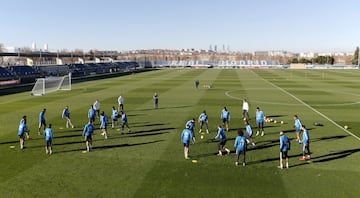 El Madrid prepara el partido contra el Villarreal