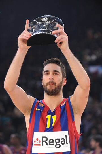 ?nico jugador espa?ol en llevarse el MVP de la FInal Four. Un talento generacional que hizo toda su carrera en el Bar?a (salvo un breve periplo por Memphis) y que fue el gran art¨ªfice de la segunda Eurolia del club catal¨¢n. En 2010 fue el m¨¢s destacado en la final ante el Olympiacos, en uno de esos d¨ªas en los que era imparable: 21 puntos, 4/9 en triples y 23 de valoraci¨®n.