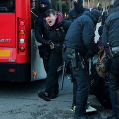 Dispositivo de Los Mossos para evitar altercados entre radicales