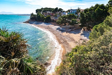 Se trata de una preciosa cala de arena de apenas 60 m de longitud, salvaje y aislada. Esta playa cuenta con unas aguas cristalinas excepcionales y unos pequeños acantilados coronados por un bosque de pinos que dan forma a uno de los rincones más mágicos del Litoral tarraconense. En el mismo entorno también se puede disfrutar de la Cala Fonda, Cala de la Roca Plana o la Cala Jovera.