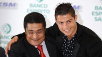 Eusebio y Cristiano, dos grandes del fútbol portugués.