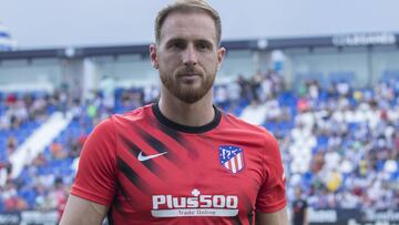 Oblak tras su partido ante el Leganés, en el que terminó también imbatido.