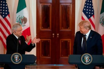 Las mejores frases del discurso de AMLO y Trump en Washington