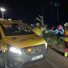 Se fugan los ocupantes de un coche tras un accidente mortal en Madrid