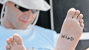 Mensaje claro: "NO WIND". Se sigue notando la falta de viento en Valencia.