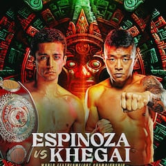 Rafael ‘El Divino’ Espinoza vs Arnold Khegai: fecha, horario, canal, tv y cómo ver la pelea por el título mundial OMB pluma de boxeo