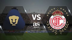 Pumas – Toluca en vivo: Liga MX, jornada 16