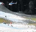 Helicópteros para salvar Hahnenkamm