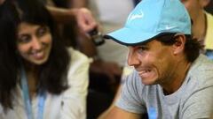 Rafael Nadal atiende a los medios en la rueda de prensa previa al Masters 1000 de Indian Wells.