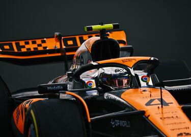Lando Norris durante el Gran Premio de Gran Bretaña en el circuito de Silverstone.