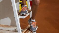 EN LA CAJA M&Aacute;GICA. Garbi&ntilde;e, tras entrenarse.