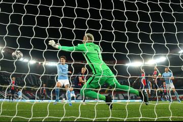 1-1. Keylor Navas en el primer gol de Kevin De Bruyne.