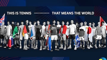 Cartel promocional de la ATP Cup 2021.