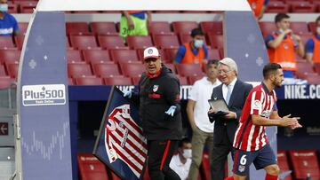 Burgos en su despedida del Wanda Metropolitano