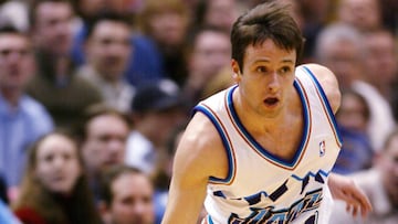 Raúl López, durante su etapa en Utah Jazz.