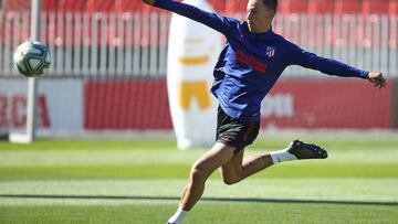 Marcos Llorente, en el entrenamiento.