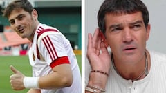 Iker Casillas y Antonio Banderas. Imágen: Instagram