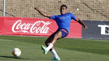 Marcos Paulo, en una sesión del Atlético en la pretemporada.