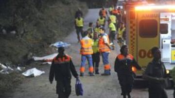 Primeras reacciones tras el accidente de A Coru&ntilde;a.