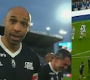 Thierry Henry sorprende con un golazo de tiro libre en partido amistoso