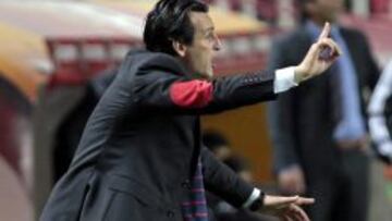 Emery, durante el partido.